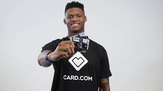 Go to CARD.com and pay the mobile way like Jacksonville Rookie, Wide Reciever, DJ Chark.