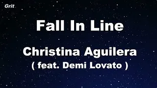 Fall In Line ft. Demi Lovato - Christina Aguilera Karaoke 【No Guide Melody】 Instrumental