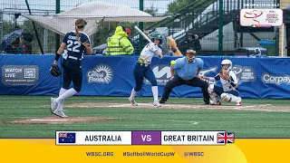 HIGHLIGHTS – Australia v Great Britain – WBSC Women’s Softball World Cup Playoffs