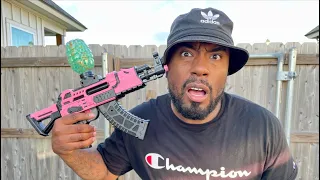 YAGEE AK47 GEL BLASTER UNBOXING AND PAIN TEST #GELSQUAD