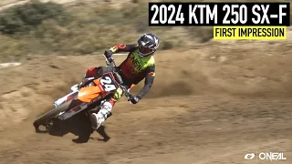 First Ride on the 2024 KTM 250 SX-F!
