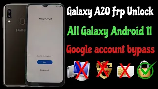 Galaxy A20 Google account frp bypass // A20,A30,A50,A70 Android 11 frp unlock, New trick, Without Pc