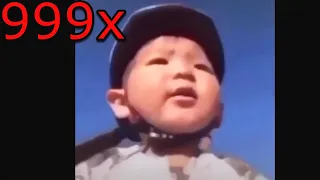 bruh asian kid falls off bike but goofy sounds plays 999x speed meme