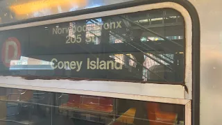R68 (D) Train [Norwood-205th Street to Coney Island-Stillwell Avenue].