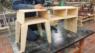 Creative And Unique Woodworking Projects // Build A CabinetThat Combines A Very Smart Folding Chair