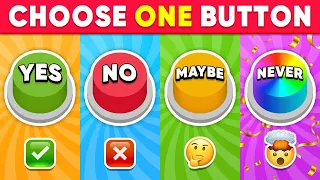 Choose One Button! YES or NO or MAYBE or NEVER Edition 🟢🔴🟡🟣 Quiz Shiba