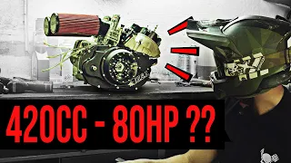 BUILDING THE NEW ENGINE!!  -  YAMAHA BANSHEE 420CC !!!!