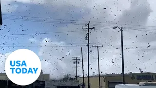 Rare Los Angeles tornado causes damage, sends debris flying | USA TODAY