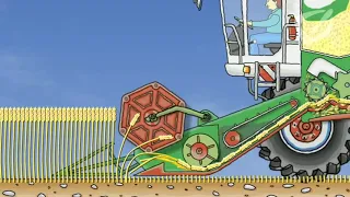 Mekanisme cara kerja traktor panen padi