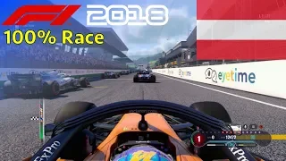 F1 2018 - Now We Can Fight With Fernando #9: 100% Race Austria