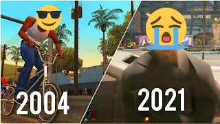 Games in 2004 VS Games in 2021 (gta san andreas vs cyberpunk)