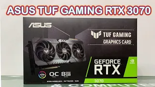 Asus Tuf Gaming RTx 3070 Unboxing installation benchmark