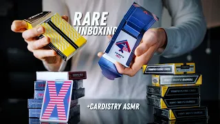 UNBOXING some of the MOST EXCLUSIVE Decks of 2021 + Cardistry ASMR