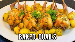 Delicious Baked Quails | How to cook Quails easy recipe