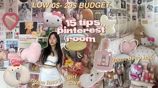 🎀 How to make your room *AESTHETIC* (on a low budget) ౨ৎ your PINTEREST ROOM ERA ft. temu room haul