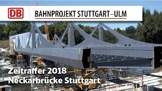 Bau der Neckarbrücke Bad Cannstatt 2 – Zeitrafferfilm 2018