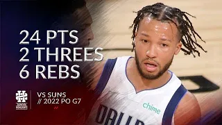 Jalen Brunson 24 pts 2 threes 6 rebs vs Suns 2022 PO G7