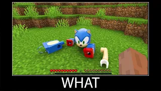 Minecraft wait what meme part 315 realistic minecraft Lego Super Sonic