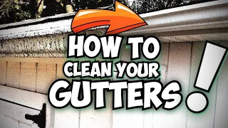 How To Clean Gutters Fast ! * DIY - Clean Your Gutters! * How To Whiten Your Gutters From The Ground