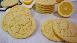 Easy Lemon Sugar Cookies | Soft and Chewy | No Mixer Needed!