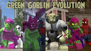 Green Goblin Evolution in Lego Marvel Spider-man Videogames!