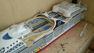 Homemade Cruise Ship Wonder of the Seas Scratch Build in 94 percent Progress! #craft  #follow