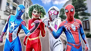 PRO 5 SUPERHERO TEAM || Hey Spider-Man, Joker Want To Be A Superhero !!! ( Funny Action Real Life )