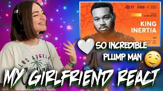 My GIRLFRIEND React : King Inertia I GRAND BEATBOX BATTLE 2021