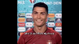 Ronaldo after winning Euro 2016 🏆
