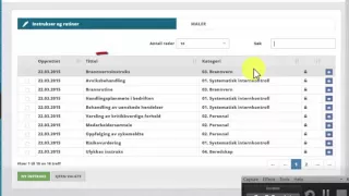 Instrukser og rutiner