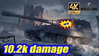 MIGHTY Jagdpanzer E 100: 10.2K DAMAGE - WOT Replays 4K HD