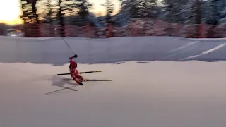 Crash compilation at Ruka nordic 2021  (women's 10km) Frida Karlsson close call