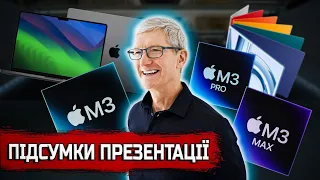 M3 MacBook Pro та iMac - ПІДСУМКИ ПРЕЗЕНТАЦІЇ APPLE