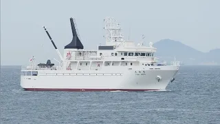 弓削商船高専「弓削丸」高松港に入港