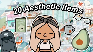 Where to Find 20 AESTHETIC ITEMS in Toca Life World | Glasses, Coffee Cup, Avo Chair Clothes & MORE