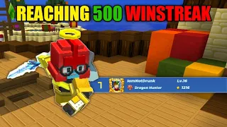 Reaching 500 Winstreak In Ranked Bedwars [Blockman Go]