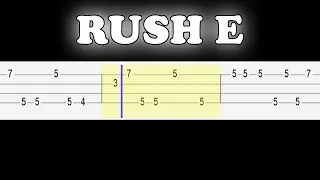 RUSH E - Sheet Music Boss (Easy Ukulele Tabs Tutorial)