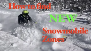 How to find EPIC areas to snowmobile