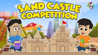 Sand Castle Competition | Gattu Chinki's Castle | English Cartoon | Moral Stories | PunToon Kids