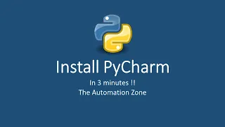 Install PyCharm in 3 minutes - Python Tutorial 2
