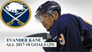 Evander Kane (#9) All 29 Goals of the 2017-18 NHL Season