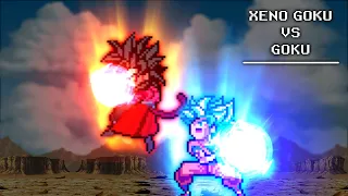 Xeno Goku vs Goku - [Sprite Animation]