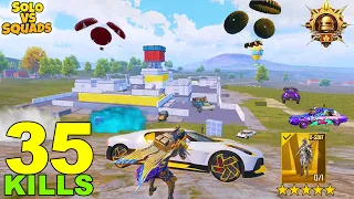 35KILLS!!😱 I MET ALL PRO ENEMIES in HERE 🔥 I SOLO vs SQUADS PUBG Mobile GAMEPLAY