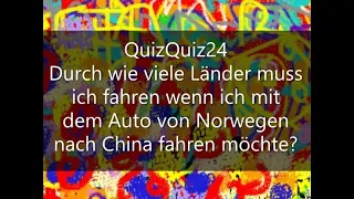 QuizQuiz24-DE 18 Mindestens 2 Fragen kannst Du wahrscheinlich NICHT beantworten!