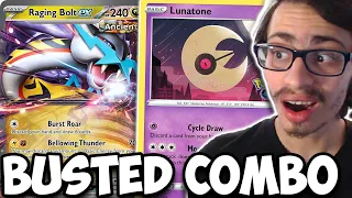 Raging Bolt ex With Lunatone & Solrock Is A BUSTED Combo! Better Than Sandy Shocks? PTCGL