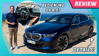 Neuer 5er BMW (2023) im Test: Cockpit & Bedienung mit OS 8.5 Curved Screen, Verbrauch & Assistenten!