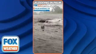 Hilary Floods Palm Springs, California