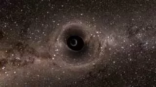 Merging black holes: Side view