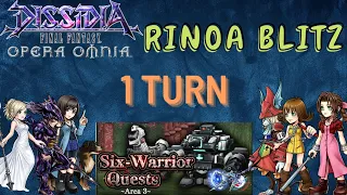 DFFOO GL, 6 Warrior Quest Area 3, 1T run with Rinoa Blitzkrieg