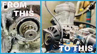 TIME LAPSE  - Rebuild GO KART Engine In UNDER 8 MINUTES 😁